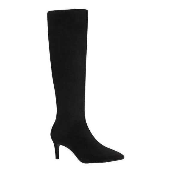 Alfani Linna Pull On Pointed Toe Knee-High Boots‎ Black Size 9 NEW - Picture 1 of 7